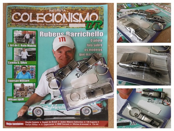 REVISTA COLECIONISMO BR + CHAVEIRO MINIATURA FORD MAVERICK 1/87